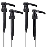 COODUM 4 Packs Coffee Syrup Pump Fits 750Ml