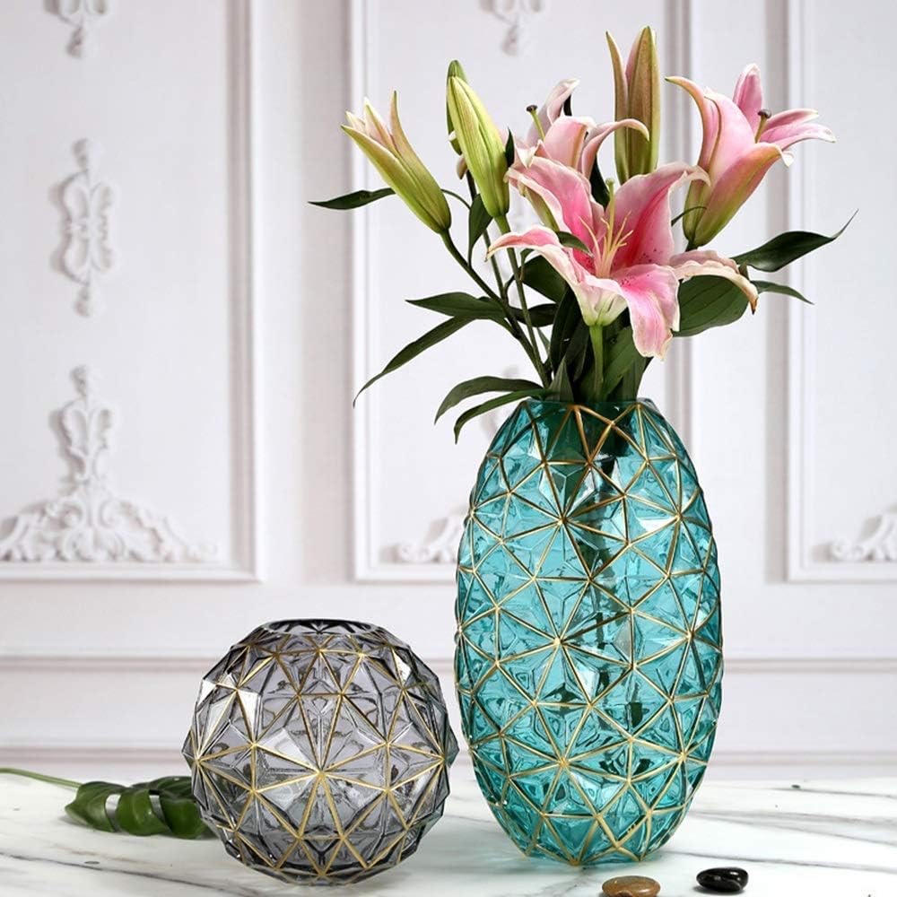 Home Furnishing Decoration Elegant Vase Design Modern Creative Simple Glass Vase Color