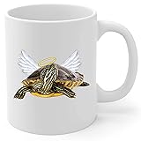 River Cooter Turtle Angel Wings Memorial Coffee Mug