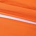 SUSYBAO 3 Pieces Duvet Cover Set 100% Natural Cotton Queen Size 1 Duvet Cover 2 Pillow Shams Solid Orange Luxury Quality Soft Breathable Hypoallergenic Fade Stain Wrinkle Resistant with Zipper Ties