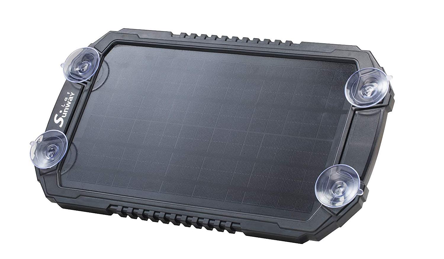 Sunway Solar Car Battery Trickle Charger & Maintainer 12Volt 8W Solar Panel Power Charger kit Portable Waterproof for Automotive RV Marine Boat Truck Motorcycle Trailer Tractor Powersports Snowmobile