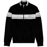 Sergio Tacchini Damarindo Velour Track Jacket- Black Beauty