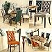 Knit Spandex Fabric Stretch Dining Room Chair Slipcovers Set of 4 Black
