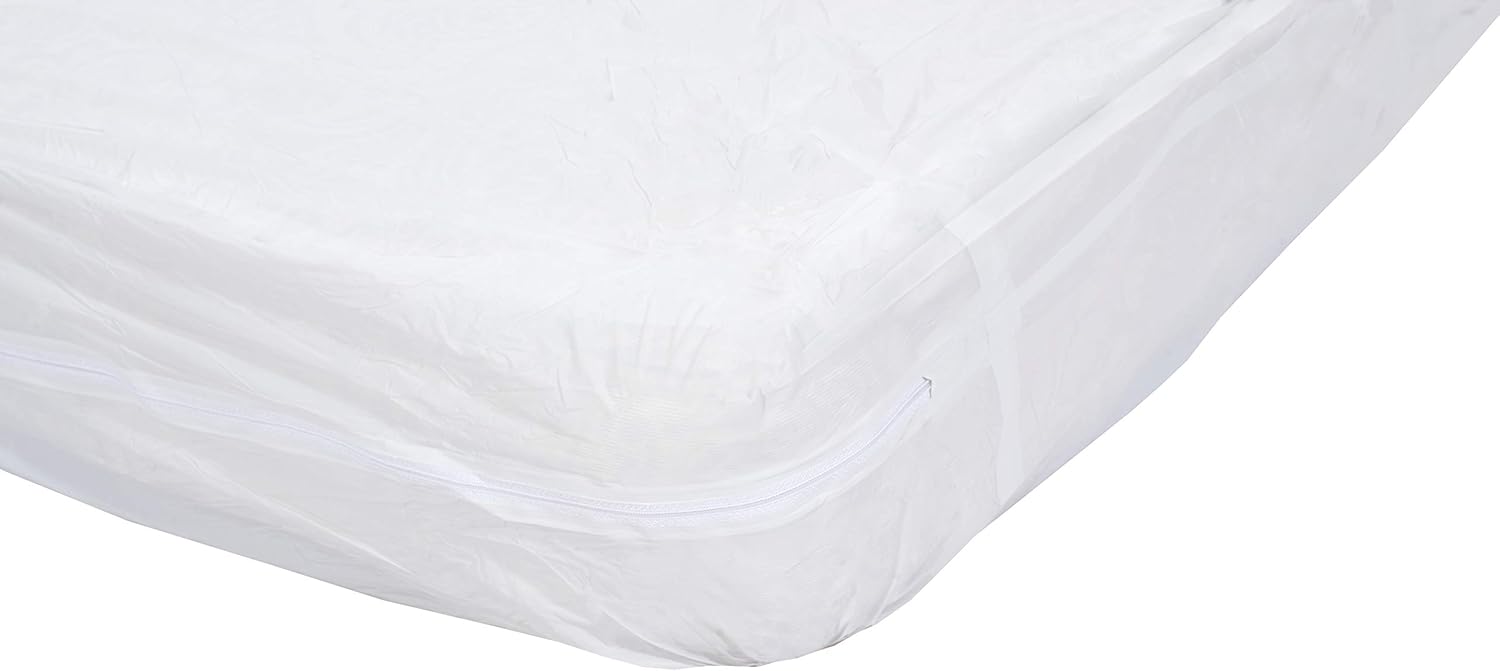 Essential Medical Supply Zippered Mattress Protector for Hospital Beds, White: Health & Personal Care