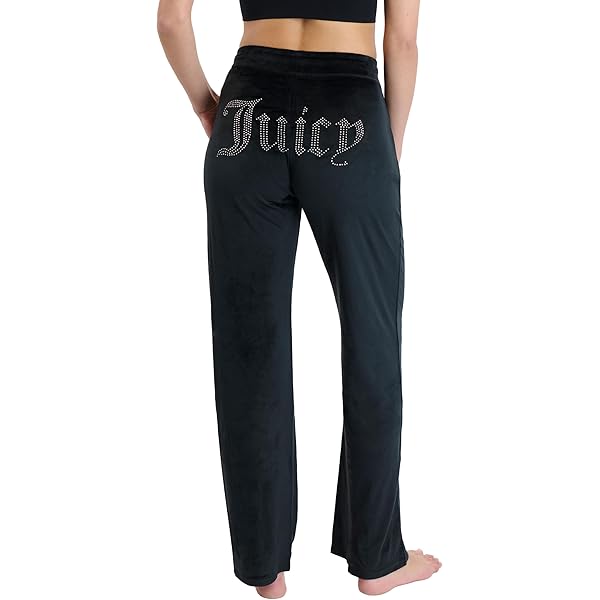 Amazon.com: Juicy Couture Womens, Rib Waist Velour Pants with