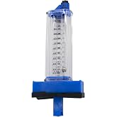 Rola-Chem 570371-T Flowmeter for 3" PVC Pipe, Horizontal Installation (Top Mount), 100&ndash;300 GPM, 3" PVC or Galv Pipe &mdash; Accurate Flow Rate Measurement for Swimming Pools