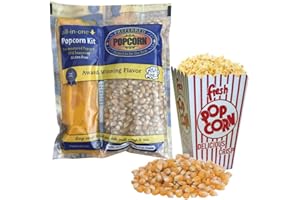 8oz Preferred Popcorn All in One Pack Popcorn | Premeasured Theatre Quality Kernels for Kettle Popcorn Machines. 24 Individua