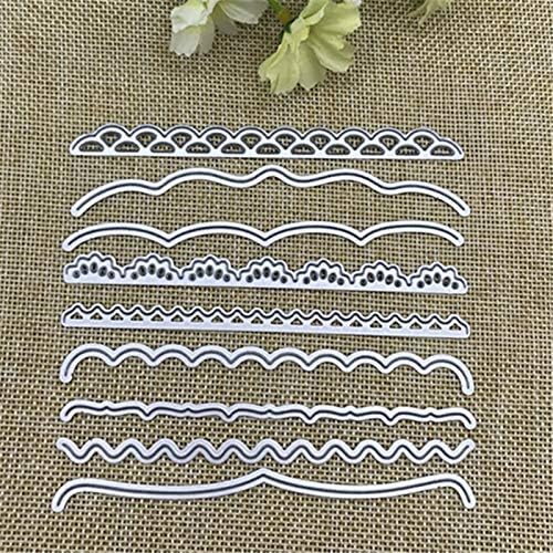 Best Quality - Cutting Dies - 9pcs/Set Decorative Cards Metal Cutting Dies Stencils for DIY Scrapbooking/Photo Album Decorative Embossing DIY Paper Cards - by BLUESKYUP - 1 PCs