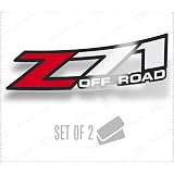 BEMTE Z71 Off-Road Decal Set For 2001-2006 Chevy Silverado - 2 Pack, 12.1 Inch Long Each - View #2