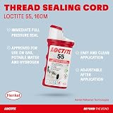 Loctite 55 Pipe Thread Sealant Tape 160m Non Curing Plumbers Cord White view 4