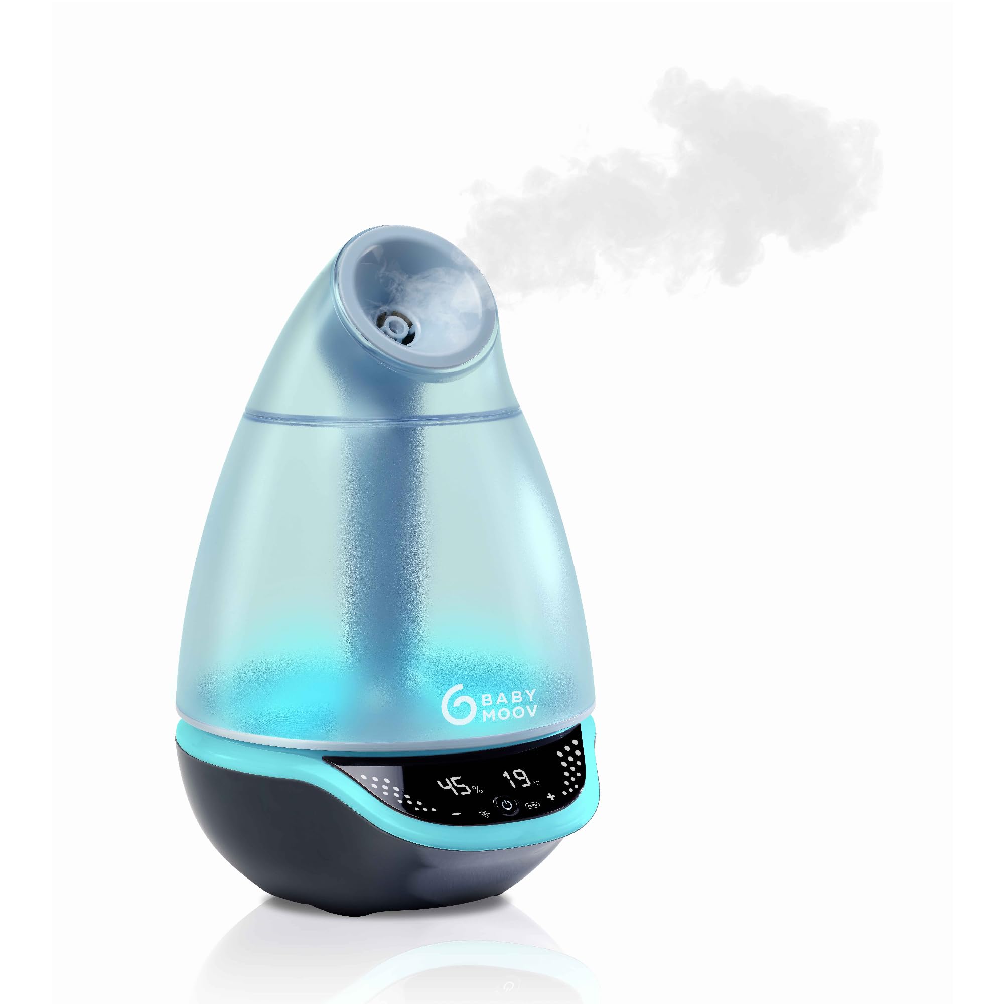 Babymoov Hygro Plus Humidifier for Baby, Ultrasonic Cool Mist Baby Humidifier with Night Light and Automatic Humidity Control