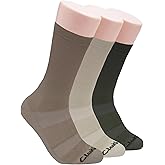 Clarks Men's Casual Half Cushion Crew Sock with Air Channel 3 Pair, Khaki/Stone/Olive, Men's 7-12 Shoe