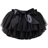 ZFZDRen 6M-3T Infant Baby Girl Tutu Skirt Toddler Girls Solid Color Tulle Skirts Birthday Outfits with Headband