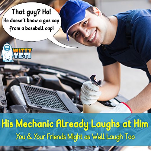 image for Witty Yeti Headlight Fluid Car Gag Gift Makes Hilarious Fun of Automob