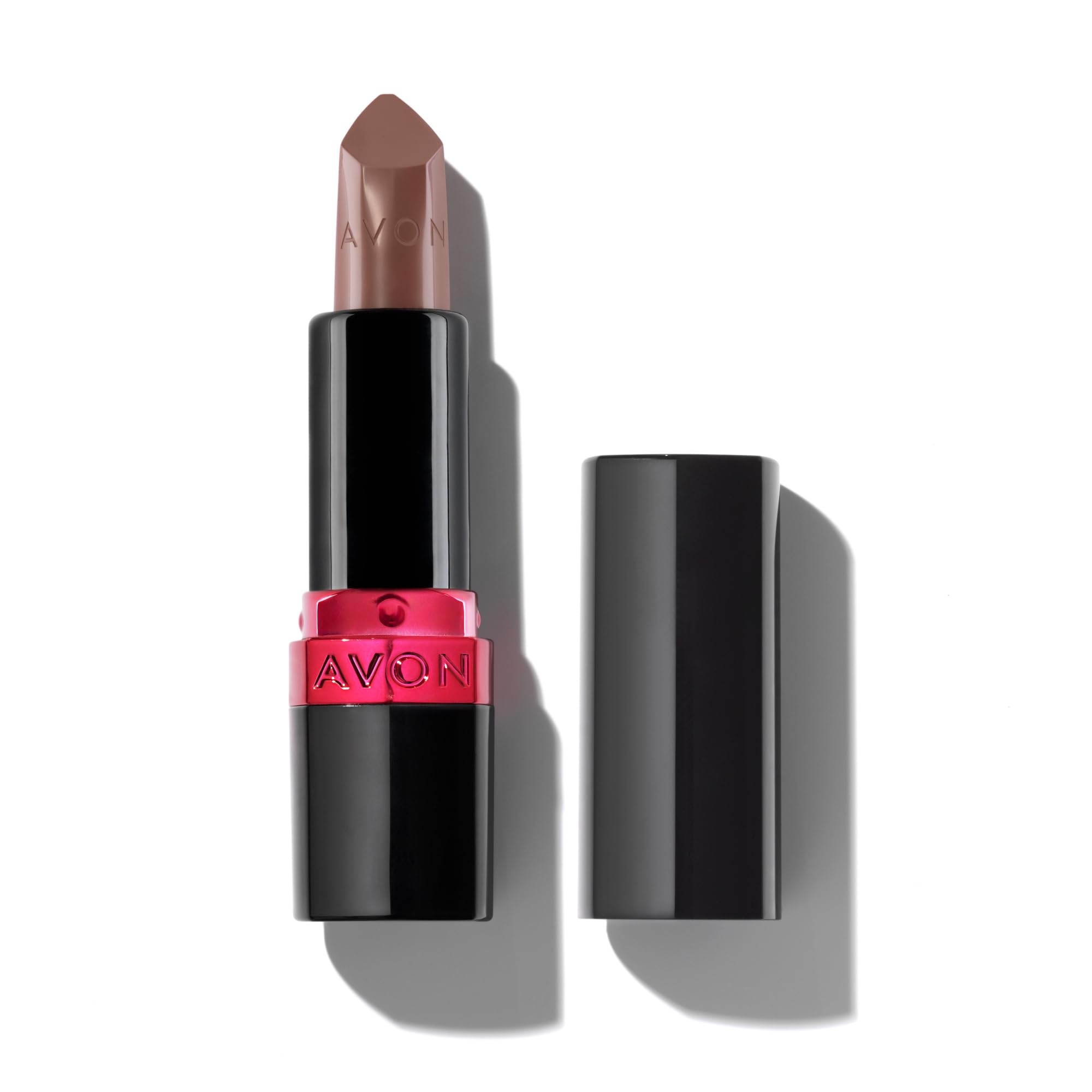 Avon Ultra Creamy Satin-finish Lipstick Toffee Kiss with Vitamin E, Avocado Oil and Jojoba Oil for a Creamy and Comfy Feel, Rich Colour and Full Coverage, Cruelty Free