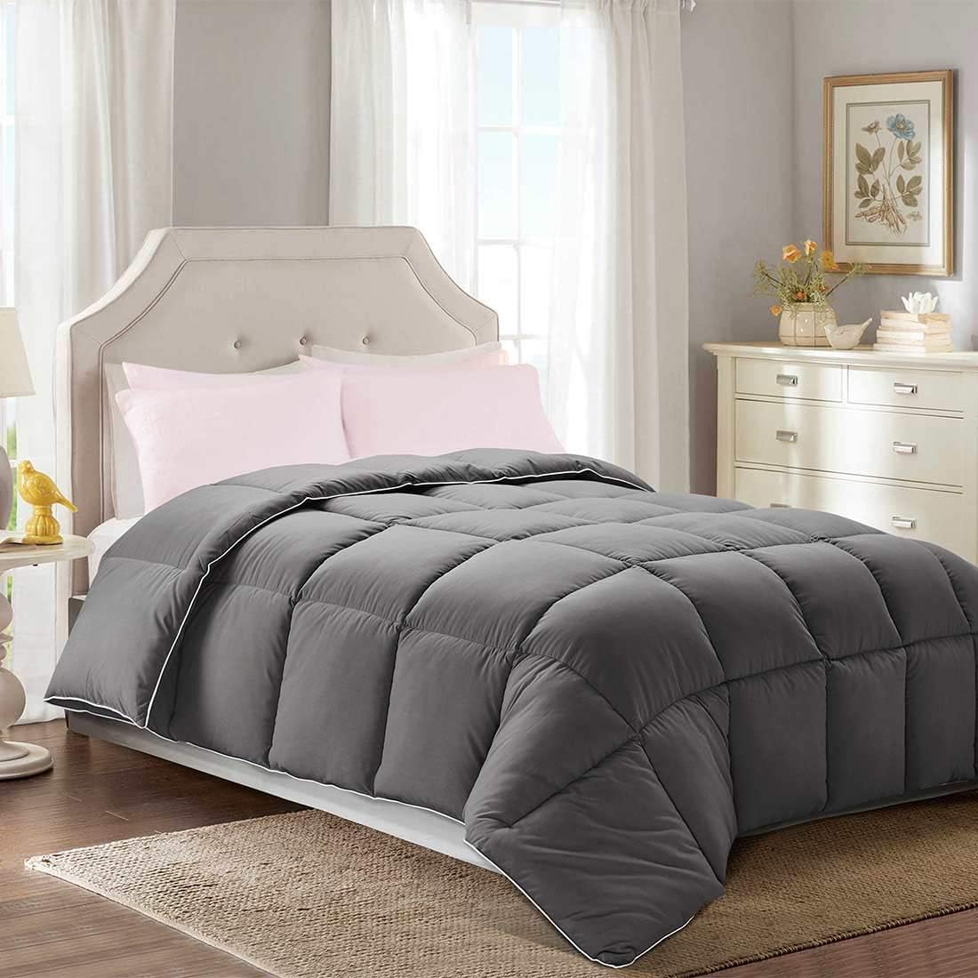 Amazon Com Brermer Soft Queen Goose Down Alternative Comforter