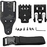 QLS Quick Locking System Kit with Fork & Duty Receiver Plate with Thigh Straps, Mid-Ride Universal Belt Loop Platform, Quick Draw Holsters