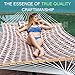 Lazy Daze 12 FT Double Quilted Hammock with Spreader Bars and Pillow, 2 Person Hammock for Outside Outdoor Patio Backyard Poolside, 450 LBS Weight Capacity, Coffee Bean