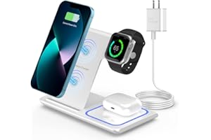 3 in 1 Wireless Charger Station,RUI MAI LAI for Apple iWatch 7/6/SE/5/4/3/2, Airpods 3/2/pro,iPhone 13/12/11 (Pro, Pro Max)/XS/XR/XS/X/8(Plus),iWatch