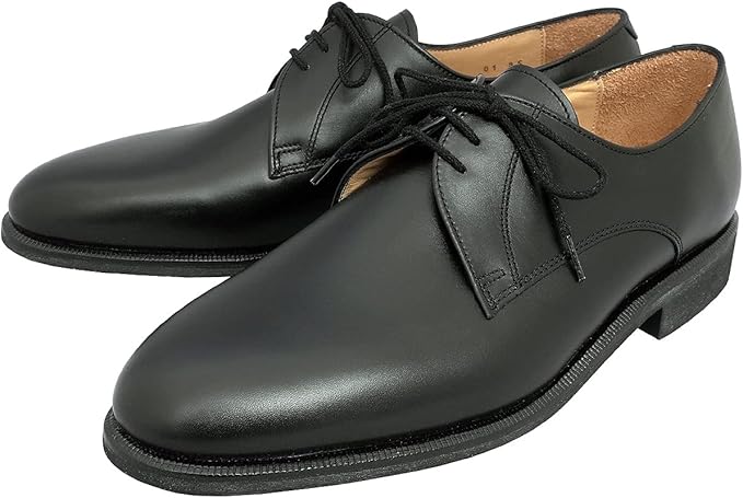 Amazon Co Jp フランス軍 レザー サービスシューズ ブラック Bally製 サイズ41 デッドストック Fb063nn 41 3ホール 服 ファッション小物