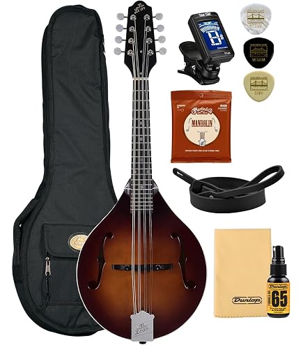 5月値上げ　Kentucky KM-140 フラットマンドリン　ケース付き Amazon.com: Kentucky KM-140 A-Model Mandolin with Deluxe Case