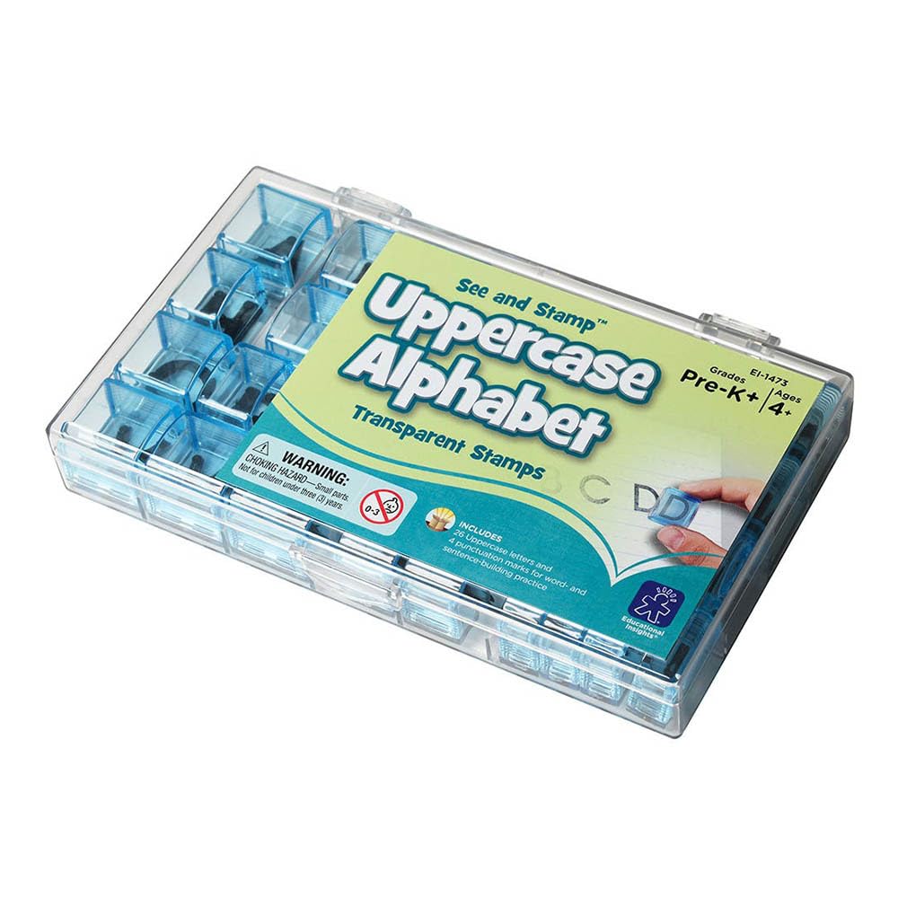 Educational Insights See and Stamp Alphabet Transparent Stamps - Uppercase 5/8
