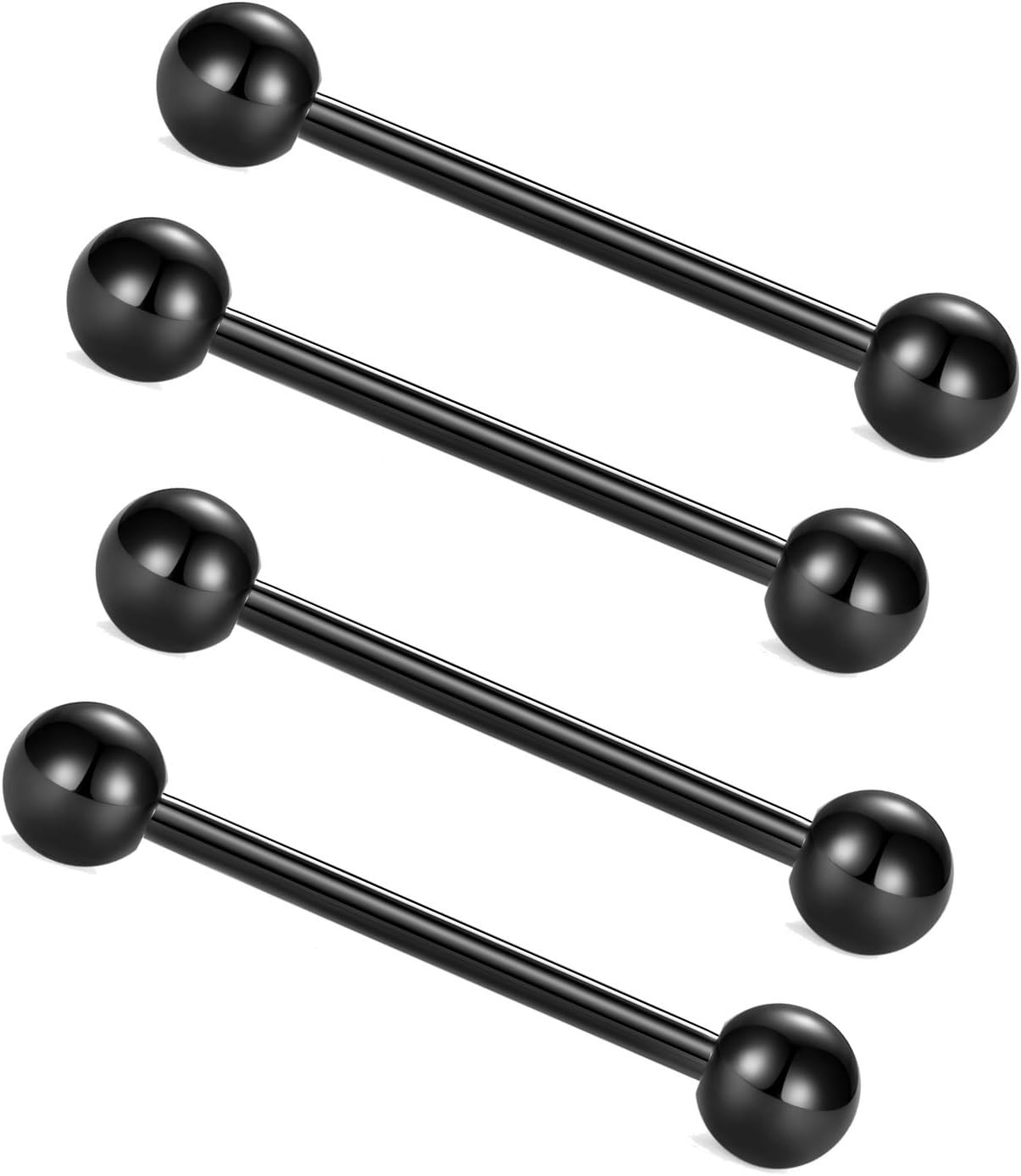 Tongue Rings Nipplerings 14G Surgical Steel Nipple Tongue Piercing 3/4 Inch Barbells Body Jewelry Piercing