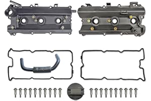 MOCAR7 Engine Parts Valve Cover Set Compatible with Infiniti G35 FX35 M35 Nissan 350Z 2003-2008 3.5L V6 Replace 13264-AM610 036-0009 13270-8J102 13264-AM600 036-0008 13270-8J112
