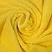 Qute Home 6-Piece Bath Towels Set, 100% Turkish Cotton Premium Quality Bathroom Towels, Soft and Absorbent Turkish Towels, Set Includes 2 Bath Towels, 2 Hand Towels and 2 Washcloths (Yellow)