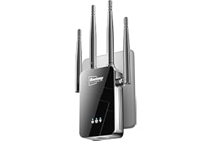 BAETAEY 2024 WiFi Extender Signal Booster - up to 10000 sq.ft Coverage, Wireless Booster - Long Range Internet Repeater, WiFi Booster and Signal Amplifier w/Ethernet Port, 1-Tap Setup