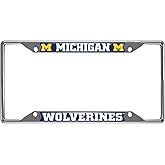 FANMATS NCAA Unisex-Adult Chrome Metal License Plate Frame