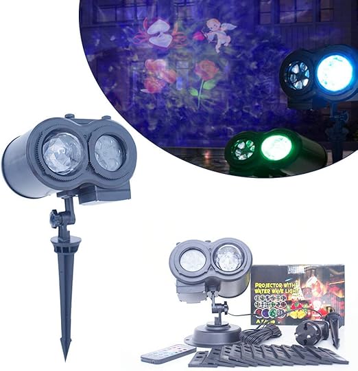 HYLH Luz de proyector de Navidad, proyector Doble Luces LED de ...