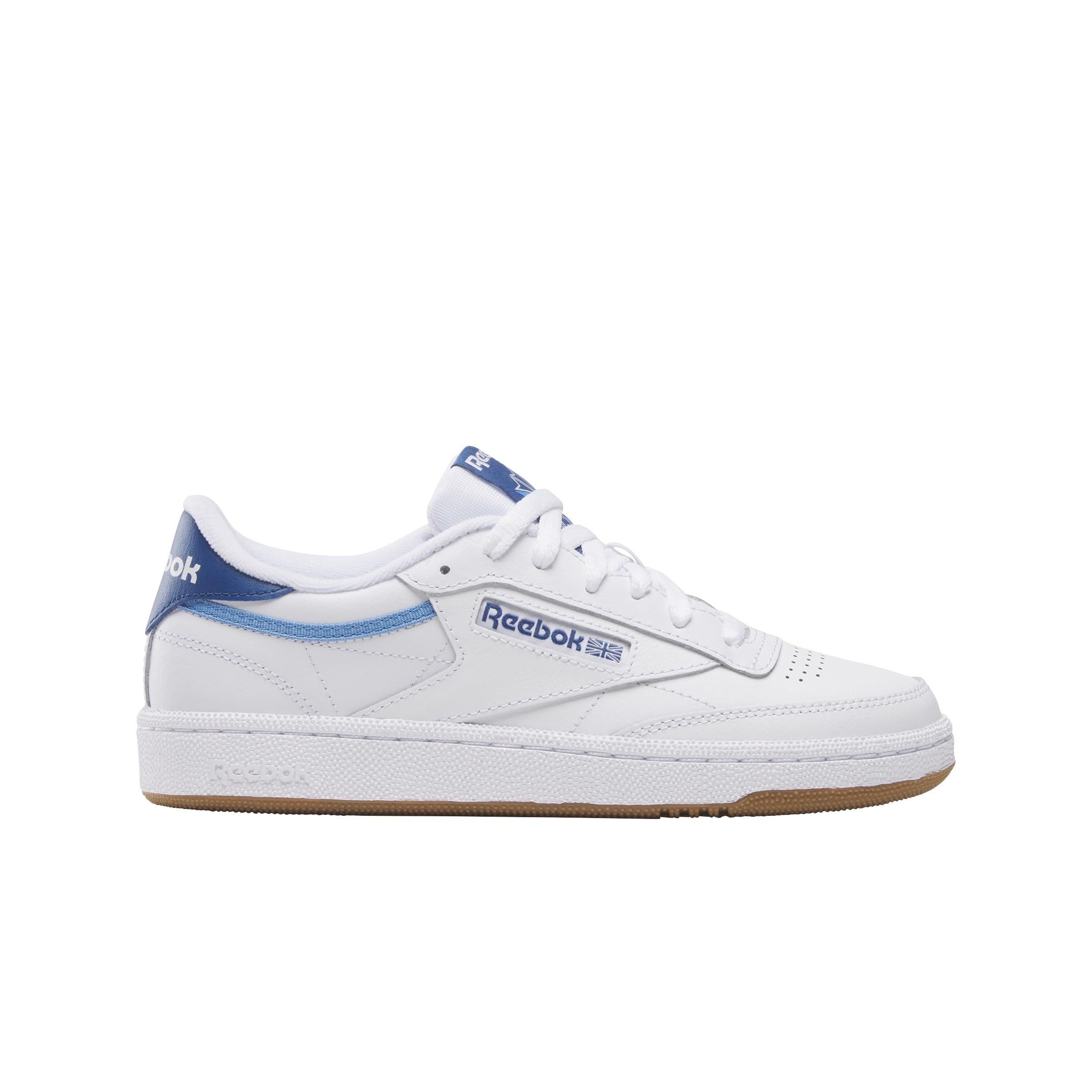 Reebok Women's Club C 85 Sneaker, White/Twilight Blue/Recovery Blue, 8 Image
