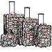Rockland 4 Piece Luggage Set, Owl, One Size primary