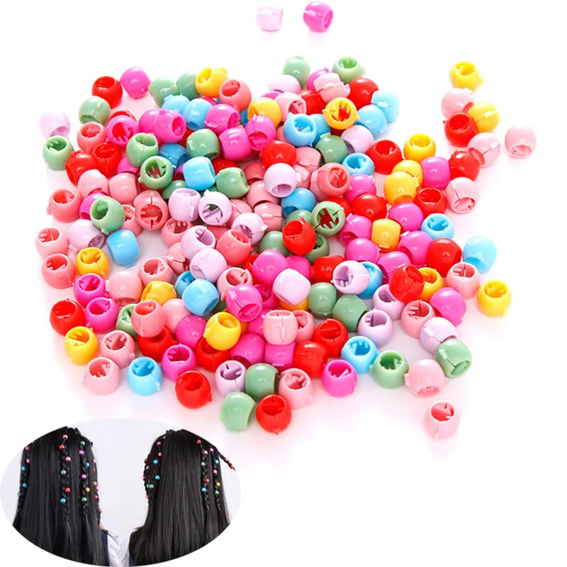 YUTOU Mini Hair Clip Clips, Small Hair Claw Clips, Hair Clips, Hair Beads, Hair Clips, Rainbow Clips, Plastic Hair Clips for Girls, Women, Accessories