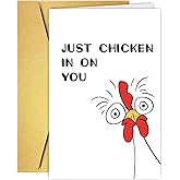 COLINHELIN Funny Thinking of You Card for Women Men, Concern for Neighbors Card, Humor Miss You Gift for Husband Wife Boyfriend Girlfriend, Encouragement Card, Hilarious Get Well Card
