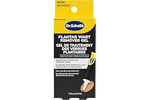 Dr. Scholl's Plantar Wart Remover Gel, 9.35 g (0.33 oz) // Fast Drying Gel Removes Plantar Warts Quickly - 16 Cover Up Discs 