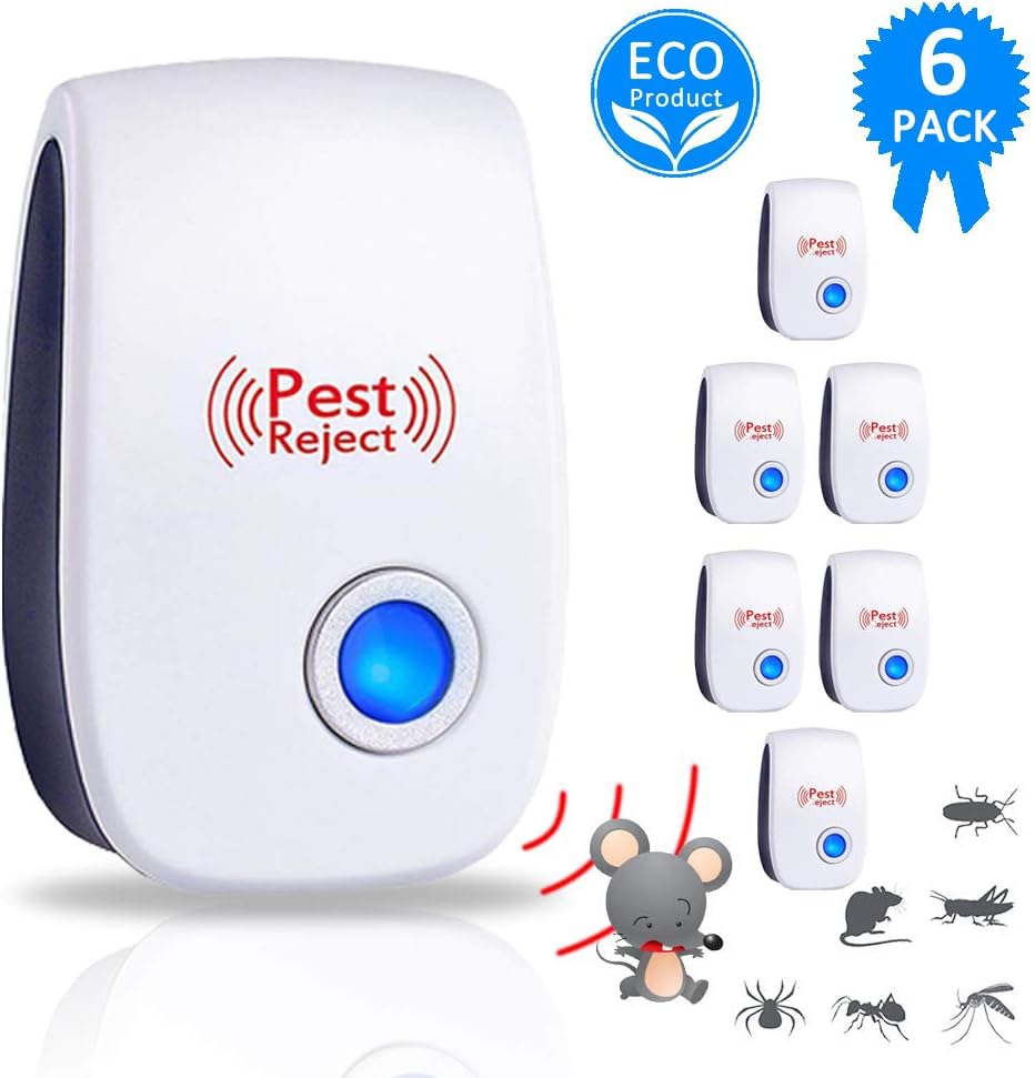 Marano Ultrasonic Pest Repeller, Electronic Plug in Pest Control Indoor for Bug and Rodent Mice Insects Ant Mosquito Spider Roach, Child and Pets Safe Control