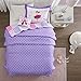Mi Zone Kids Twirling Tutu Full/Queen Bedding For Girls Quilt Set - Purple Pink , Princess – 4 Piece Kids Girls Quilts – Ultra Soft Microfiber Quilt Sets Coverlet