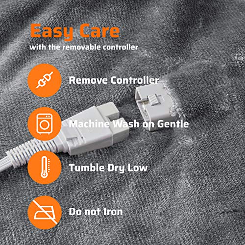 Degrees of Comfort Soft Sherpa Heated Electric Blanket Twin XL Size