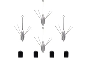 Gefischtter Sputnik Sinker Fishing Weights Lead Fishing Equipment Long Tail Surfing Casting Spider Sinkers for Catfish Saltwater Beach Sand Ocean