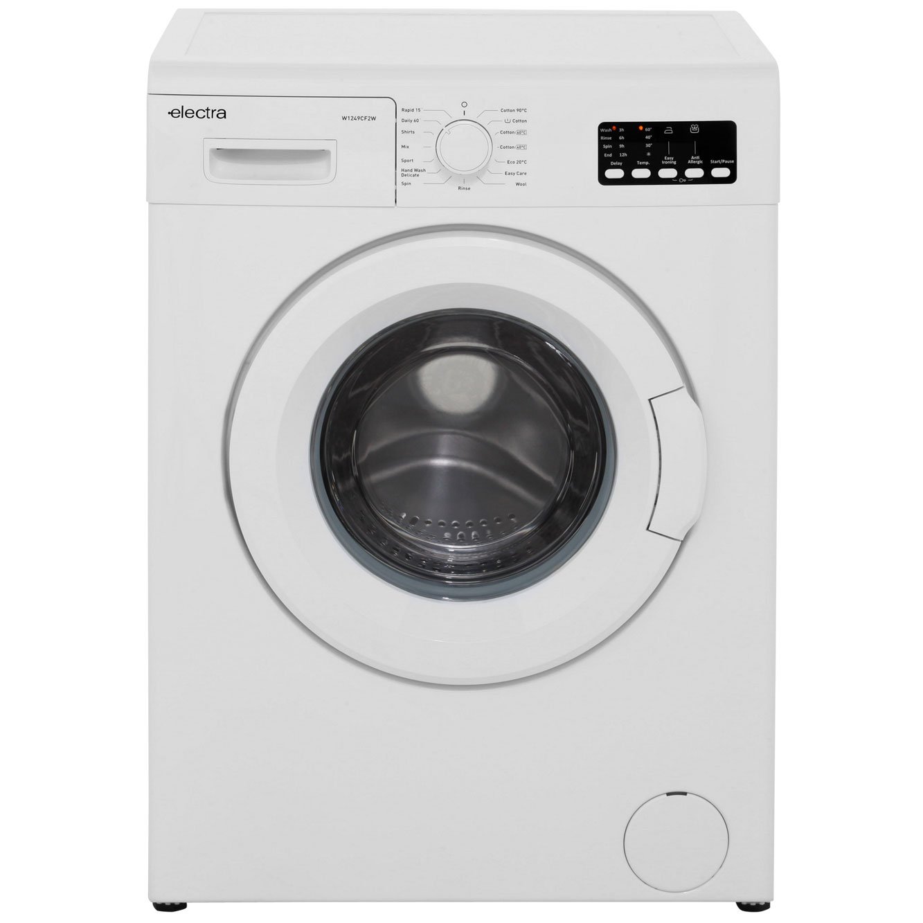 Electra Washing Machine Freestanding W1249CF2W White Amazon.co