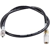 TUXING 4500Psi Pcp Paintball Airsoft Fill Whip Hose Extension,36" DN2 Microbore Hose Air Filling Station Charging System with Foster Quick-Detach Hose Assembly Male to Female