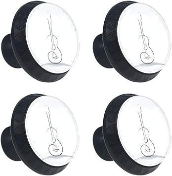 Lorvies Acoustic Guitar Bending Line Icon Drawer Knob Pull Handle