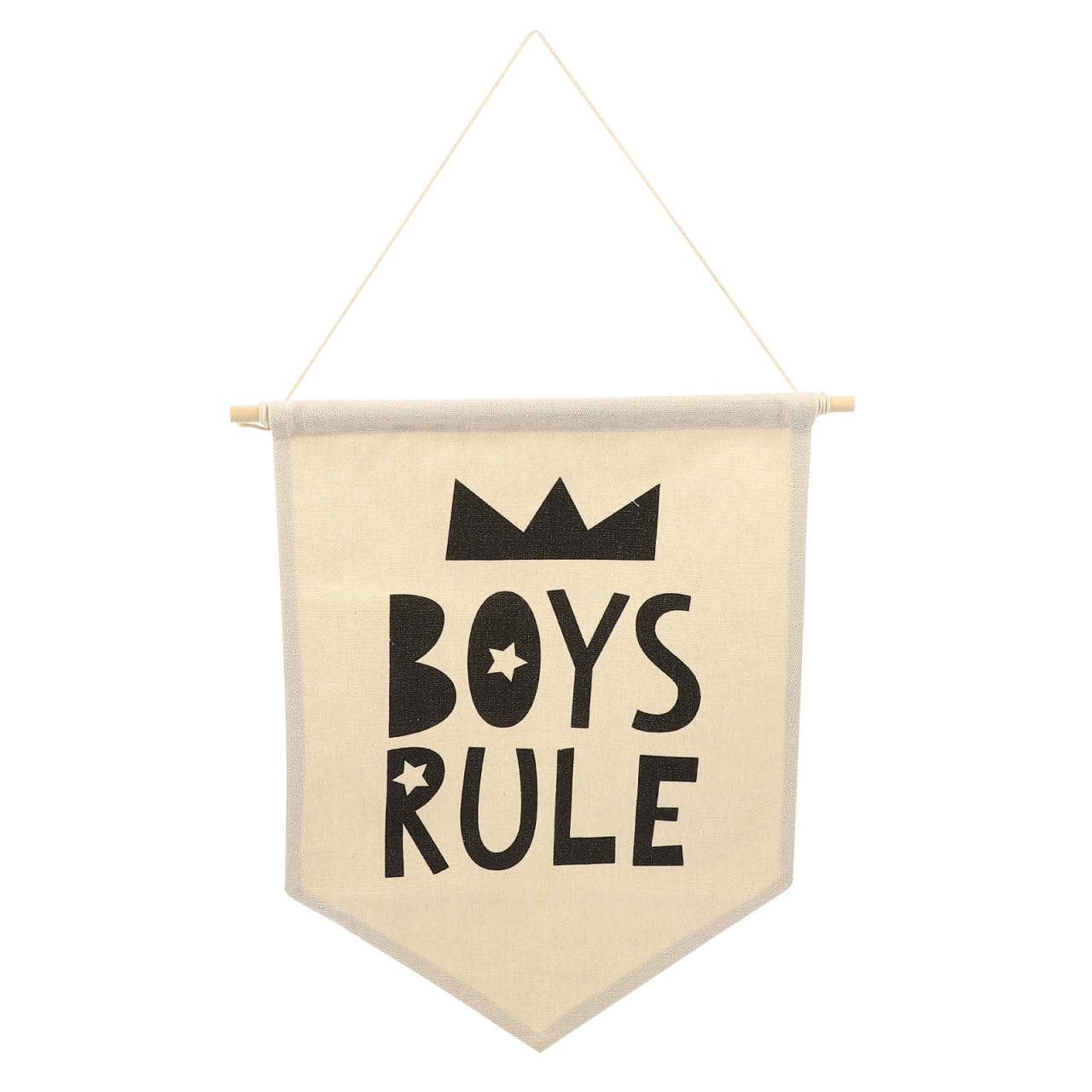 OFFSCH Canvas Alphabet Banner Kids Wall Hanging Decoration for Bedroom Nursery Learning Room Decor with Canvas Material and Easy-to-Hang Rope