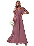 Ever-Pretty Women's Bridesmaid Dress V-Neck Ruffle