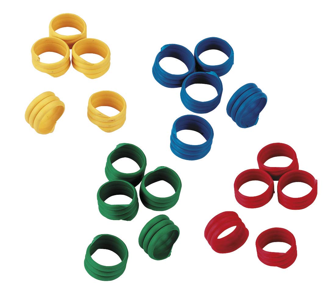 KERBL 72317 Plastic Rings (Pack of 100), Multicolored, 20 mm