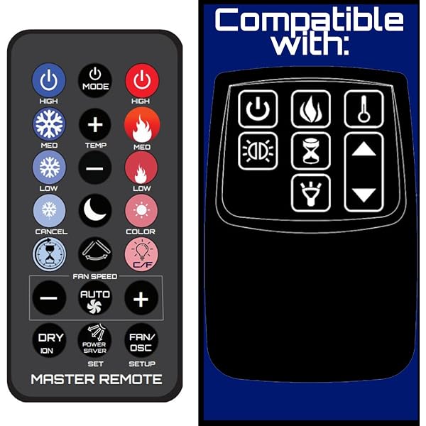 Amazon.com: Replacement Fireplace Remote Control for Twin Star FIre Place  Parts Numbers: Twinstar 23EF020GRA, 28EF020GRA, 33EF020GRA : Home u0026 Kitchen