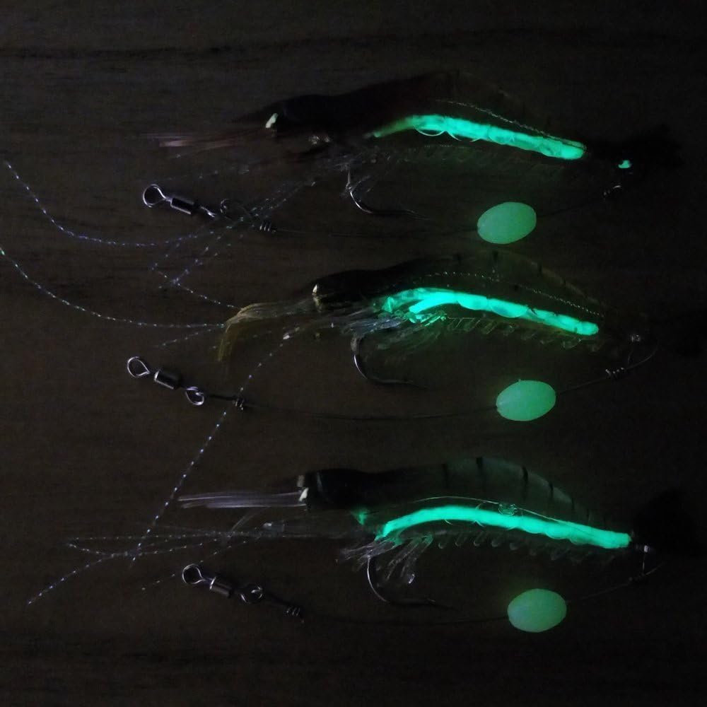 Goture Soft Lures Shrimp Bait Set, Freshwater/Saltwater, Trout Bass Salmon, 12 Piece : Sports & Outdoors