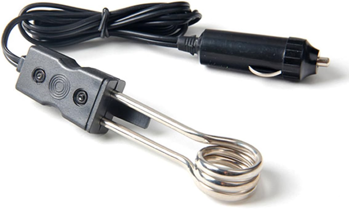 Portable 12V Car Immersion Heater Tea Coffee Water Auto Electric Heater